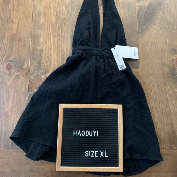 HAODUOYI Dresses & Skirts - NWT HaoDuoYi Black Halter Dress